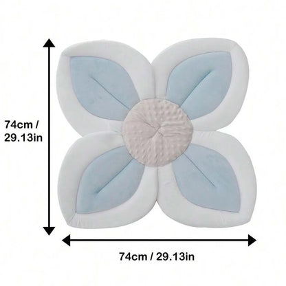 Yenidoğan Bebekler İçin Katlanabilir Çiçek Şekilli Banyo Minderi – Yumuşak Sünger Destekli Lotus Küvet Pedi